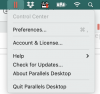 Parallels Control Center Grayed Out.png